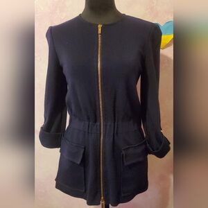 St. John Navy Knit Top
